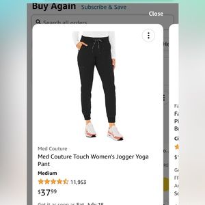 Women’s size M scrub pants.